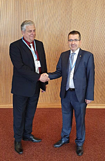 Среща на проф. Брънзов и проф. Чошкун, генерален директор на турската метеорологична служба
